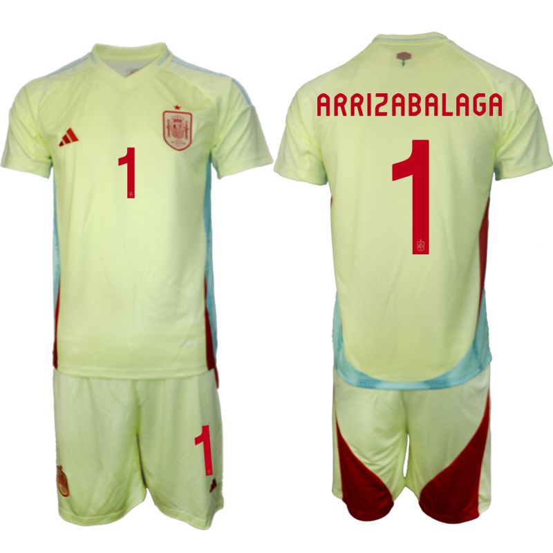 Men 2024-2025 Season Spain away green #1 Soccer Jersey1->spain jersey->Soccer Country Jersey